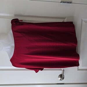 Torrid Red‎ Satin Off-Shoulder Top Size 1X